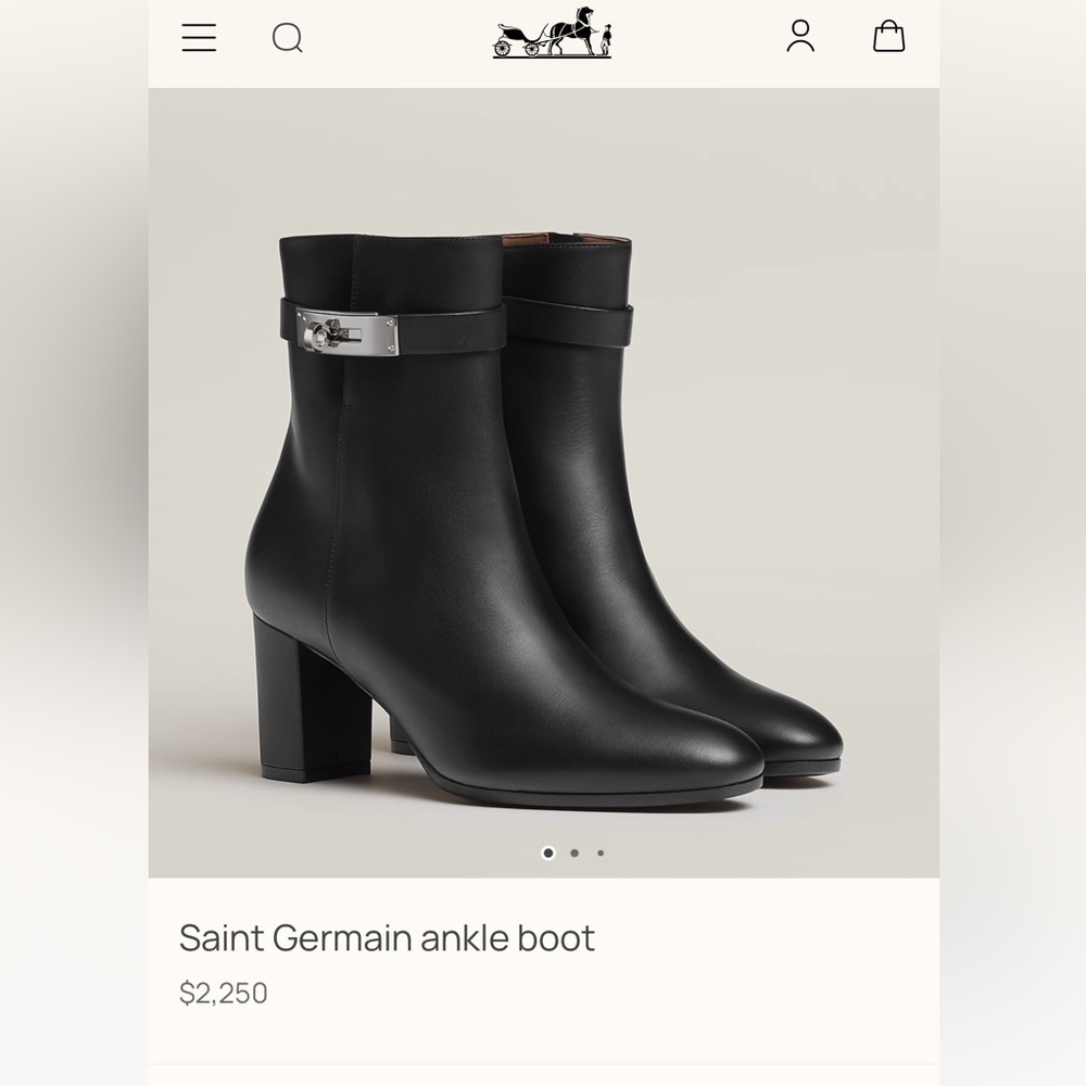 Worn once, Hermes saint germain women’s boots- size 37